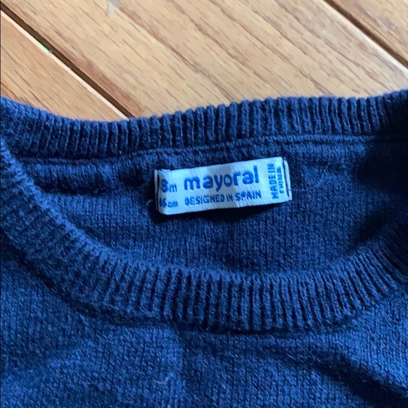 Mayoral Pullover Crewneck Sweater with Bulldogs - Picture 2 of 4